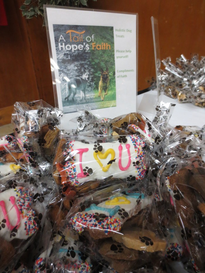 Treats for doggies and kitties compliments of Faith and Diane